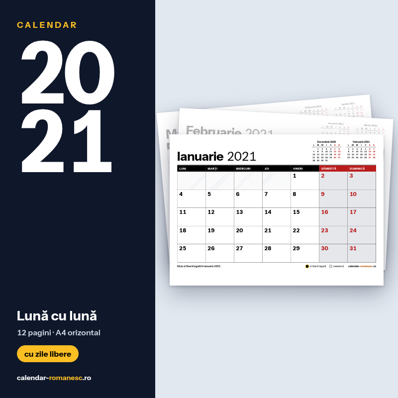 Lună cu lună 2021 - previzualizare