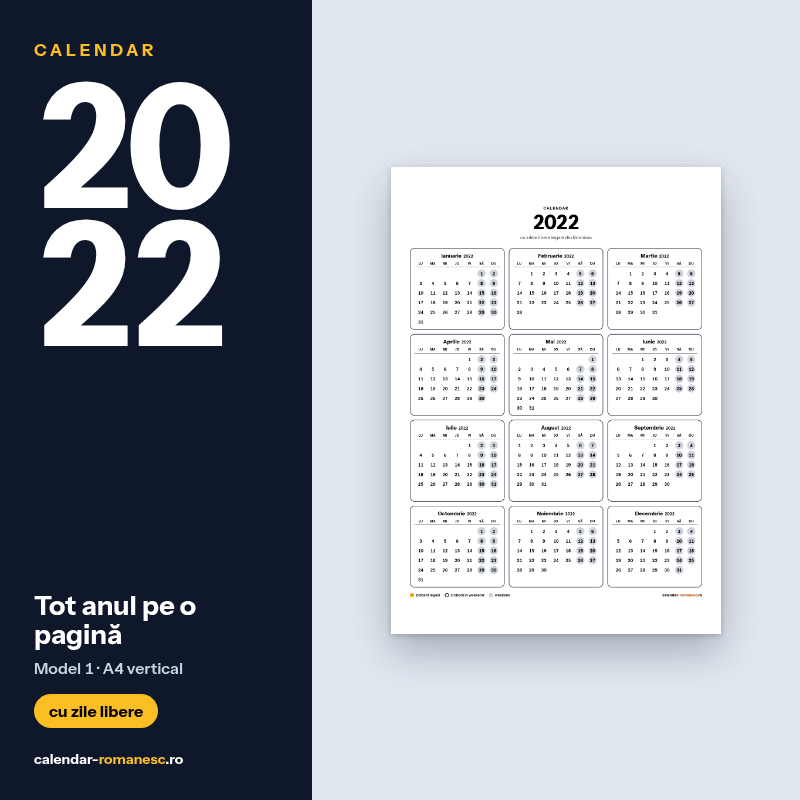 Tot anul · Model 1 2022 - previzualizare