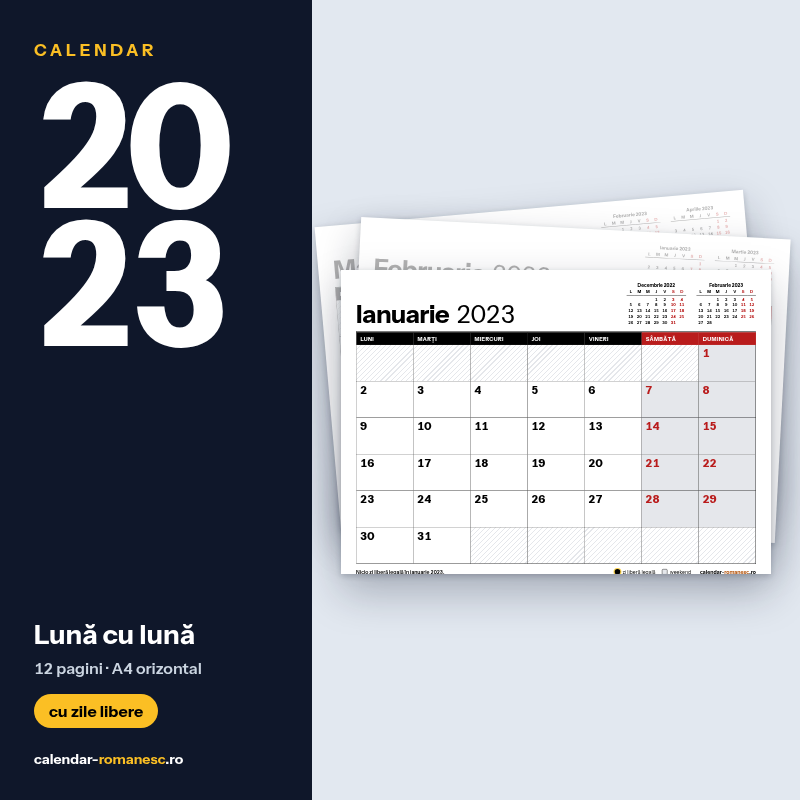 Lună cu lună 2023 - previzualizare